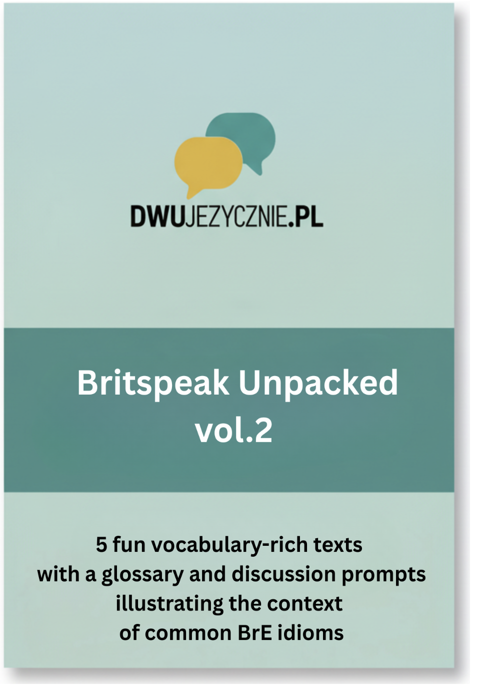 BritSpeak Unpacked vol 2 + Audio+ Vocabulary Worksheets!